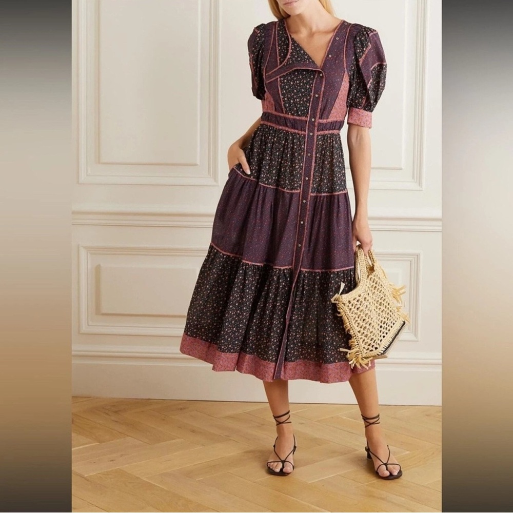 Ulla Johnson Verona Boho Patchwork Dress